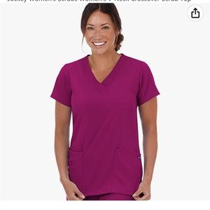 Jockey Women's Scrubs Women's V-Neck Crossover Scrub Top